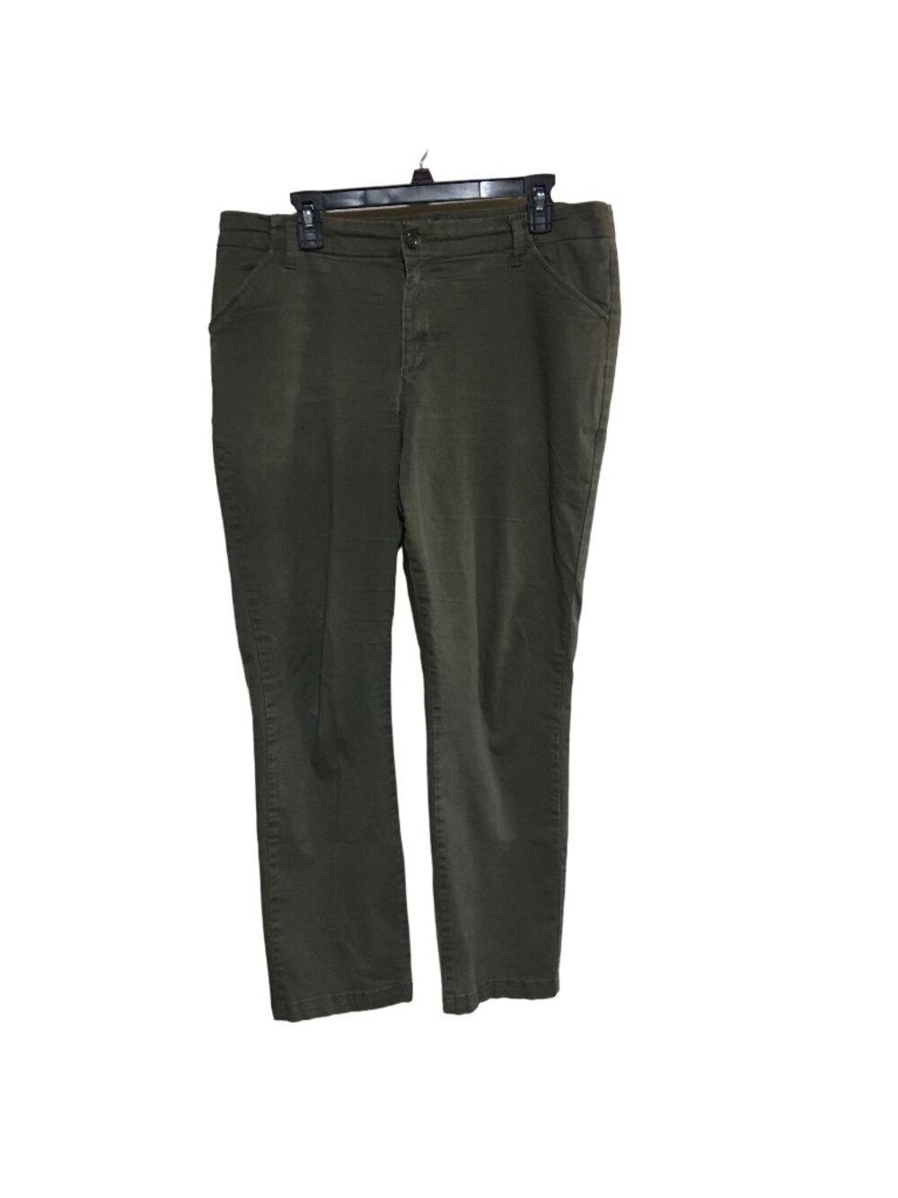 LEE GREEN SLIM STRAIGHT LEG TAILORED CHINO WOMENS SIZE 14M
